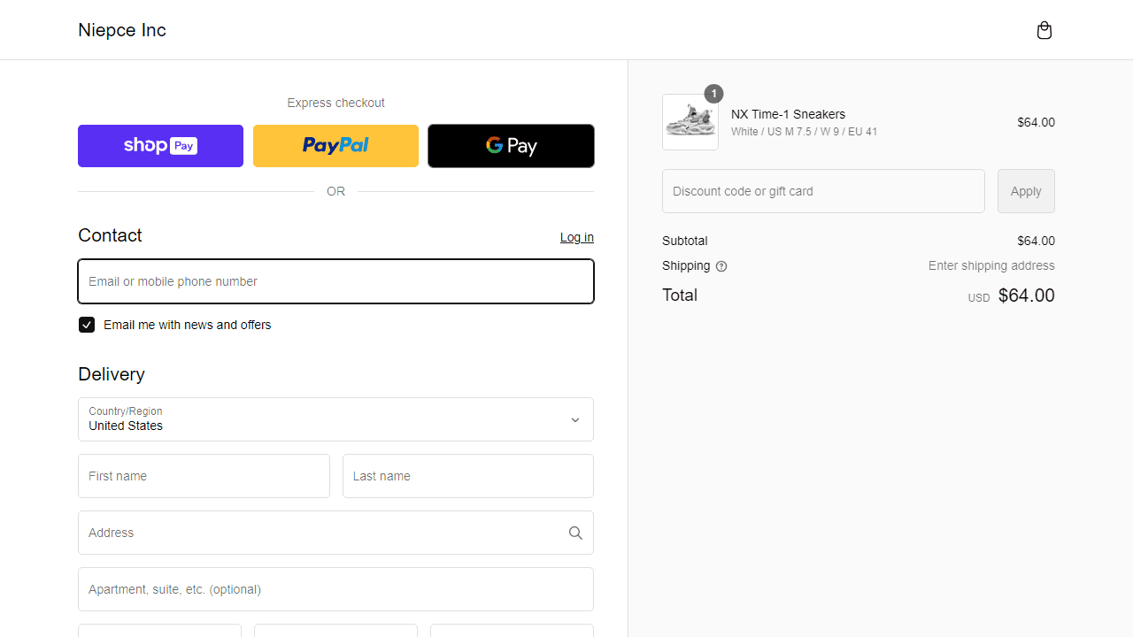 How to apply Niepce coupon code